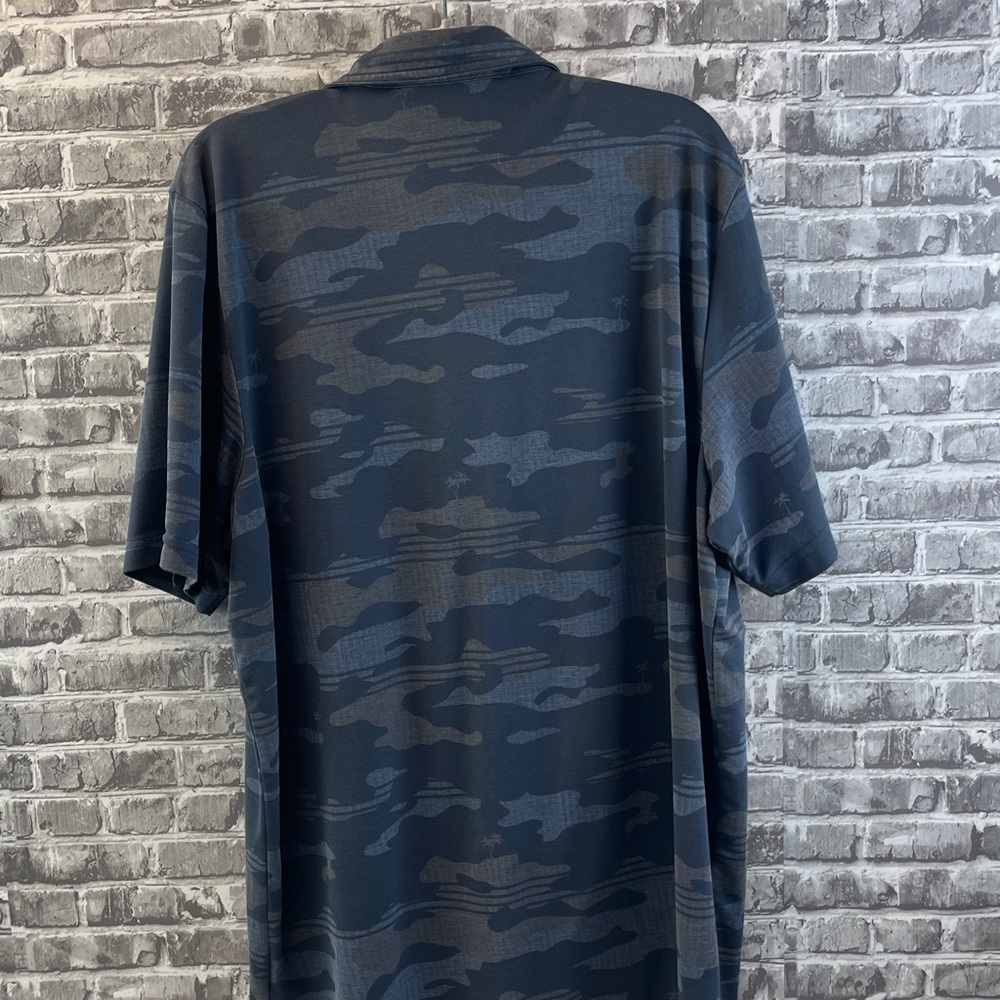 Travis Mathew Dark Blue Camouflage Polo - Picture 6 of 6